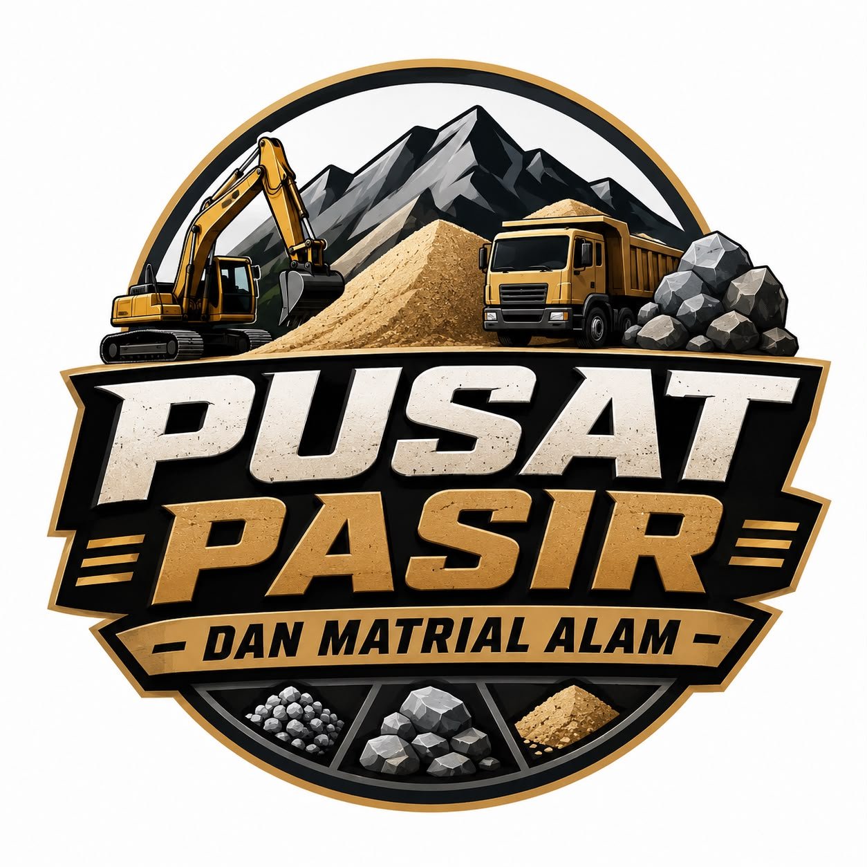 Logo Pusat Pasir dan Material Alam
